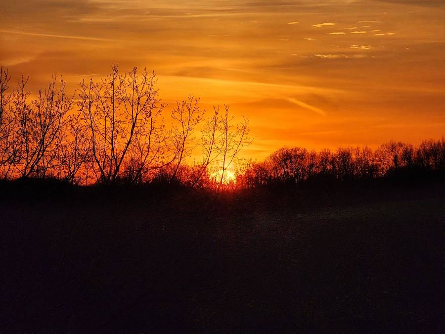 Sunset over the ridge